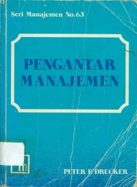 PENGANTAR MANAJEMEN