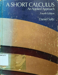 Image of A SHORT CALCULUS: AN APPLIED APPROACH
