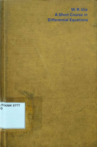 Image of A SHORT COURSE IN DIFFERENTIAL EQUATIONS