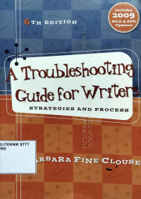 Image of A TROUBLESHOOTING GUIDE FOR WRITER
