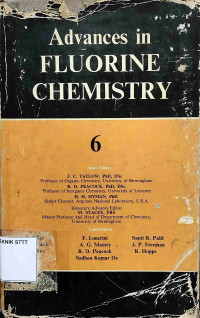 Image of ADVANCES IN FLUORINE CHEMISTRY