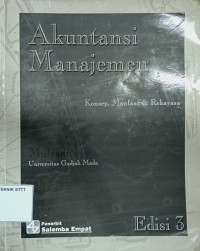 Image of AKUNTANSI MANAJEMEN: KONSEP, MANFAAT, DAN REKAYASA