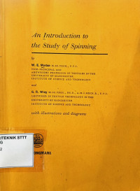 Image of AN INTRODUCTION TO THE STUDY OF SPINNING.