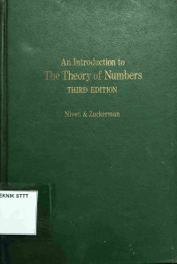 Image of AN INTRODUCTION TO THE THEORY OF NUMBERS