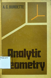 Image of ANALYTIC GEOMETRY FIRST EDITION