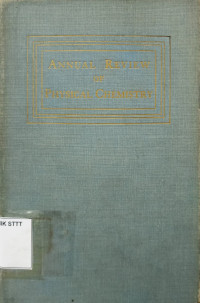 Image of ANNUAL REVIEW OF PHYSUCAL CHEMISTRY