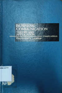 Image of BUSINESS COMMUNICATION THEORY AND APPLICATION