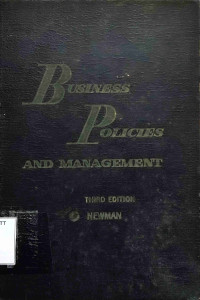 Image of BUSINESS POLICIES AND MANAGEMENT