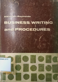 Image of BUSINESS WRITING AND PROCEDURES