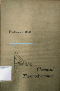 Image of CHEMICAL THERMODYNAMICS: A COURSE OF STUDY