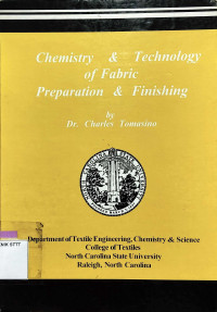 Image of CHEMISTRY & TECHNOLOGY OF FABRIC PREPARATION & FINISHING