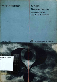 Image of CIVILIAN NUCLEAR POWER: ECONOMIC ISSUES AND POLICY FORMATION