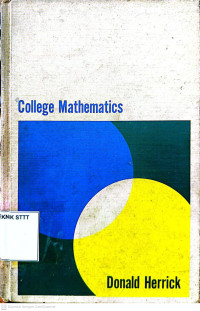 Image of COLLEGE MATHEMATICS FIRST EDITION
