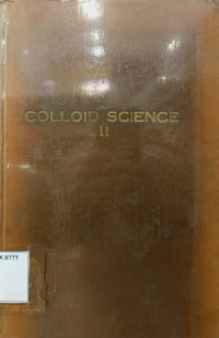 Image of COLLOID SCIENCE VOLUME 2: REVERSIBLE SYSTEMS