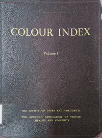 Image of COLOUR INDEX SECOND EDITION VOLUME 1