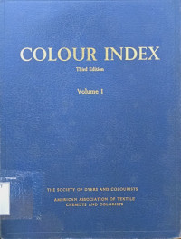 Image of COLOUR INDEX THIRD EDITION VOLUME 1