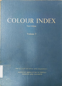 Image of COLOUR INDEX THIRD EDITION VOLUME 3