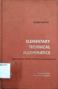 Image of ELEMENTARY TECHNICAL MATHEMATICS
