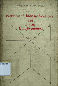 Image of ELEMENTS OF ANALYTIC GEOMETRY AND LINEAR TRANSFORMATIONS