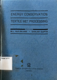 Image of ENERGY CONSERVATION IN TEXTILE WET PROCESSING
