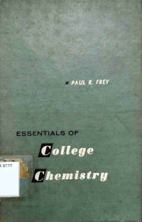 Image of ESSENTIALS OF COLLEGE CHEMISTRY