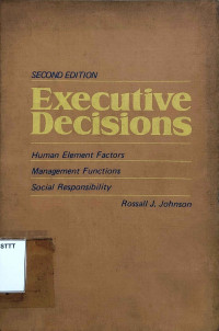 Image of EXECUTIVES DECISIONS