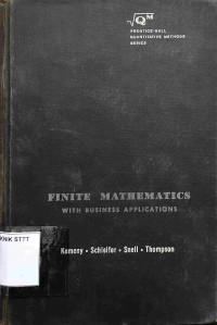 Image of FINIITE MATHEMATICS WITH BUSINESS APPLICATIONS
