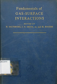 Image of FUNDAMENTALS OF GAS-SURFACE INTERACTIONS