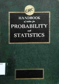 Image of HANDBOOK OF TABLES FOR PROBABILITY AND STATISTICS