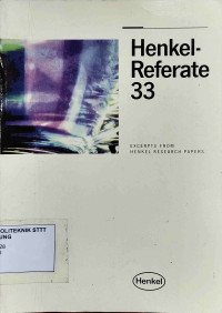 Image of HENKEL-REFERATE 33