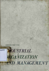 Image of INDUSTRIAL ORGANIZATION AND MANAGEMENT