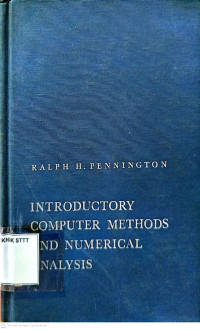 Image of INTRODUCTORY COMPUTER METHODS AND NUMERICAL ANALYSIS