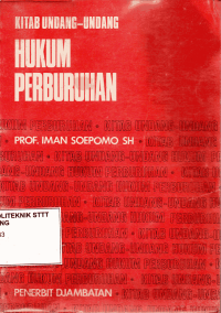 Image of KITAB UNDANG-UNDANG HUKUM PERBURUHAN