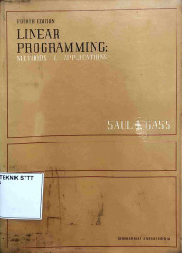 Image of LINEAR PROGRAMMING: METHODS & APPLICATIONS