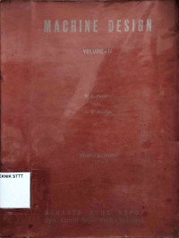 Image of MACHINE DESIGN : VOL .II