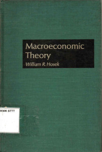 Image of MACROECONOMIC THEORY