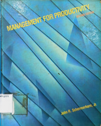 Image of MANAGEMENT FOR PRODUCTIVITY