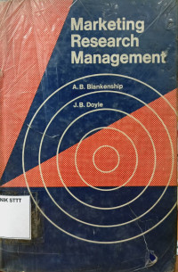 Image of MARKETING RESEARCH MANAGEMENT