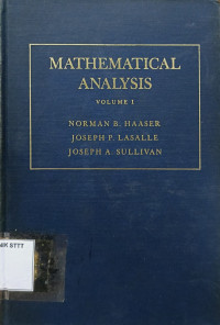 Image of MATHEMATICAL ANALYSIS VOLUME 1