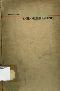Image of MODERN GEOMETRICAL OPTICS