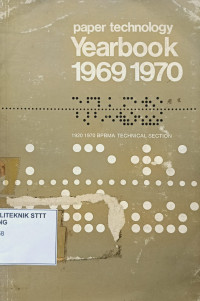 Image of PAPER TECHNOLOGY YEARBOOK 1969 1970