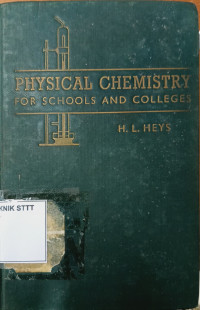Image of PHYSICAL CHEMISTRY FOR SCHOOLS AND COLLEGES