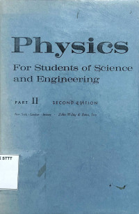 Image of PHYSICS FOR STUDENTS OF SCIENCE AND ENGINEERING PART II