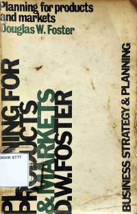 Image of PLANNING FOR PRODUCTS AND MARKETS