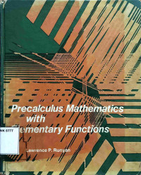 Image of PRECALCULUS MATHEMATICS WITH ELEMENTARY FUNCTIONS