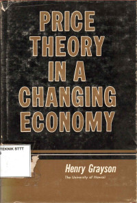 Image of PRICE THEORY IN A CHANGING ECONOMY