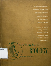 Image of PRINCIPLES OF BIOLOGY THIRD EDITION