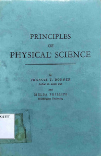 Image of PRINCIPLES OF PHYSICAL SCIENCE