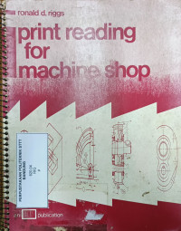 Image of PRINT READING FOR MACHINE SHOP