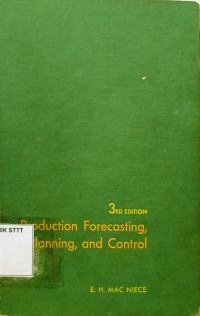 Image of PRODUCTION FORECASTING, PLANNING, AND CONTROL